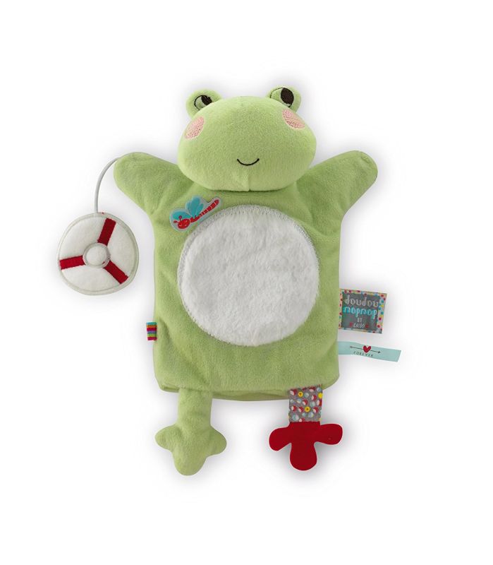  nopnop handpuppet green frog buoy 